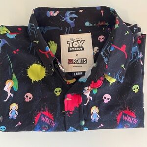 RSVLTS Black and Multicolor Toy Story Shirt